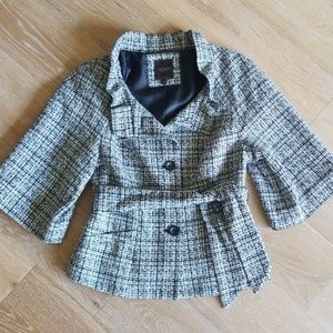 LIMITED Tweed Blazer with wide, 3/4 length sleeves